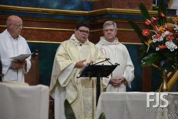 Procesión religiosa de San Gregorio y actuación del humorista Maestro Florido (Foto Francisco Javier Santana y TA)